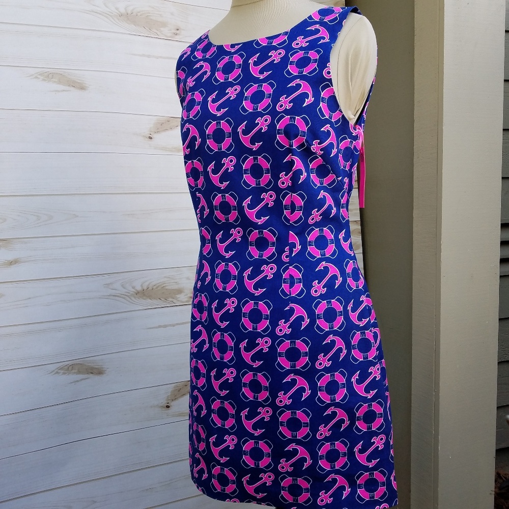 New! Margaret Joseph nautical shift dress Medium
